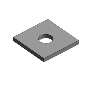 Square Channel Washer