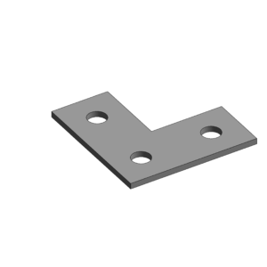 3 Hole Half T Plate