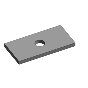 Rectangular washer